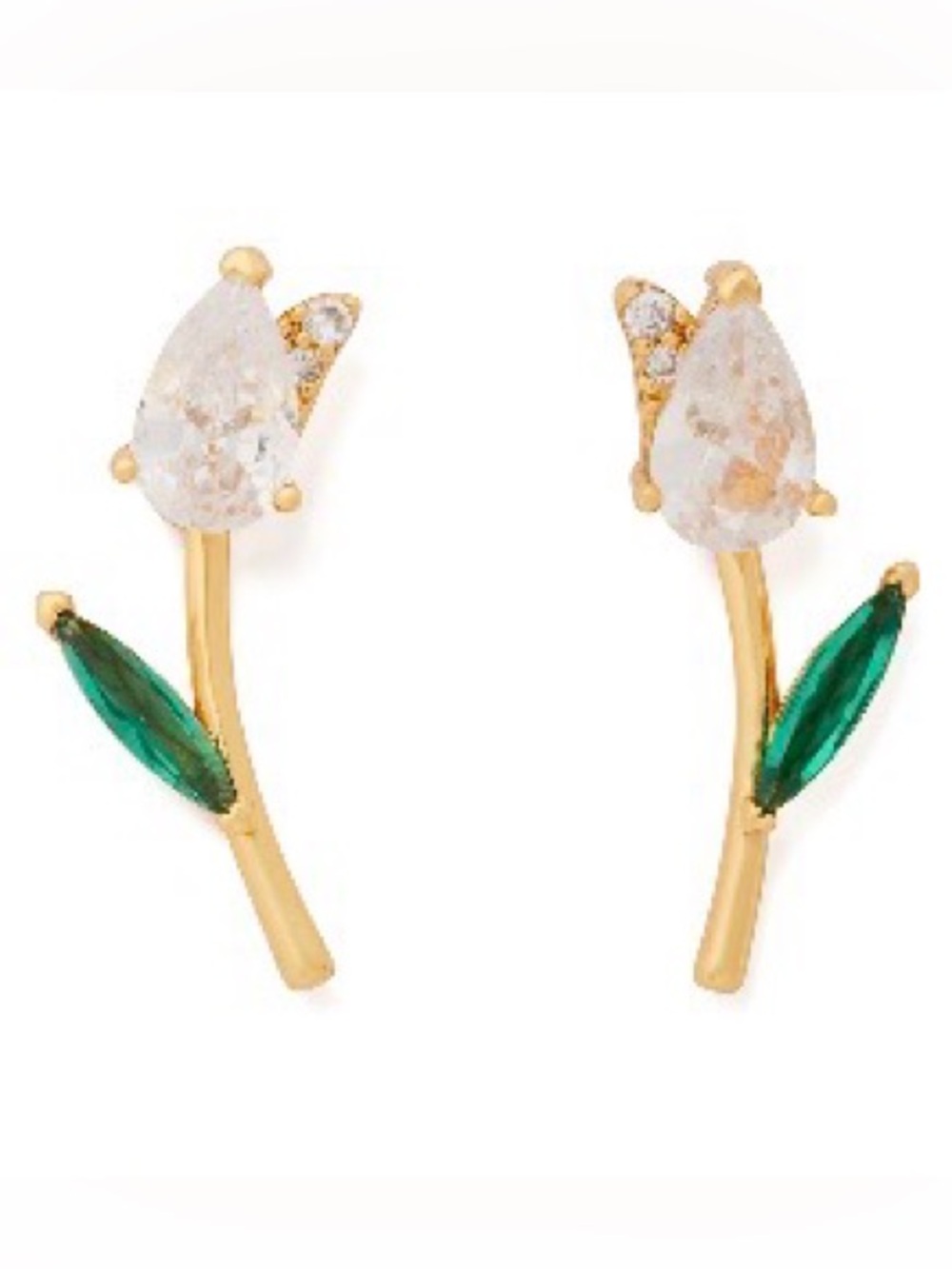 Kate Spade New York tulip front/ back earrings 🌷